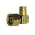 3/8 Left Hand Female Swivel x 1/4 BSP Seated Male 90 Deg Elbow