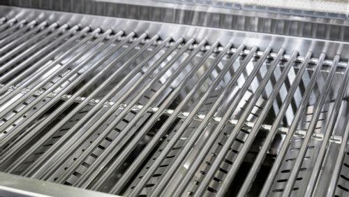 Aspire Stainless Steel 6 Burner BBQ on cabinet