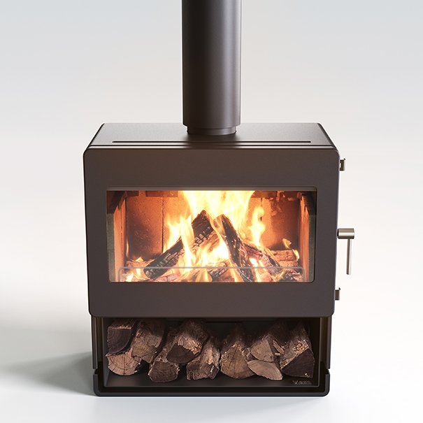Blaze B700 Woodstacker Landscape Fireplace