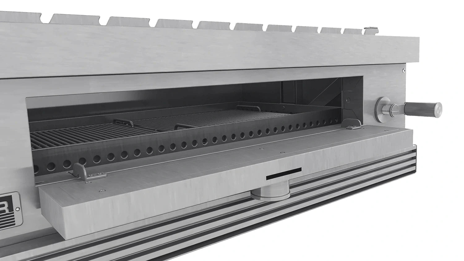 Tucker Charcoal Deluxe Pro Built-In BBQ with Hinged Lid