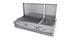 Tucker Charcoal Deluxe Pro Built-In BBQ Plus Wok Burner with Hinged Flat Lid