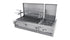 Tucker Charcoal Deluxe Pro Built-In BBQ Plus Wok Burner with Hinged Flat Lid
