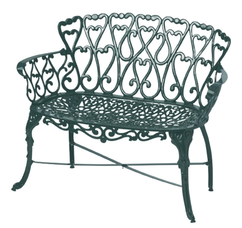 Melton Craft Cast Aluminium Scroll Loveseat