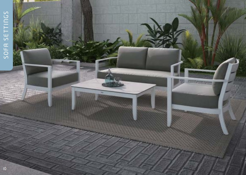 Shelta Saratoga 4 Piece Casual Setting with 2-Seat Sofa