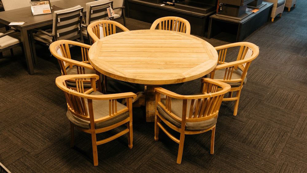 Shelta Segovia 7 Piece Dining Setting with Round Table