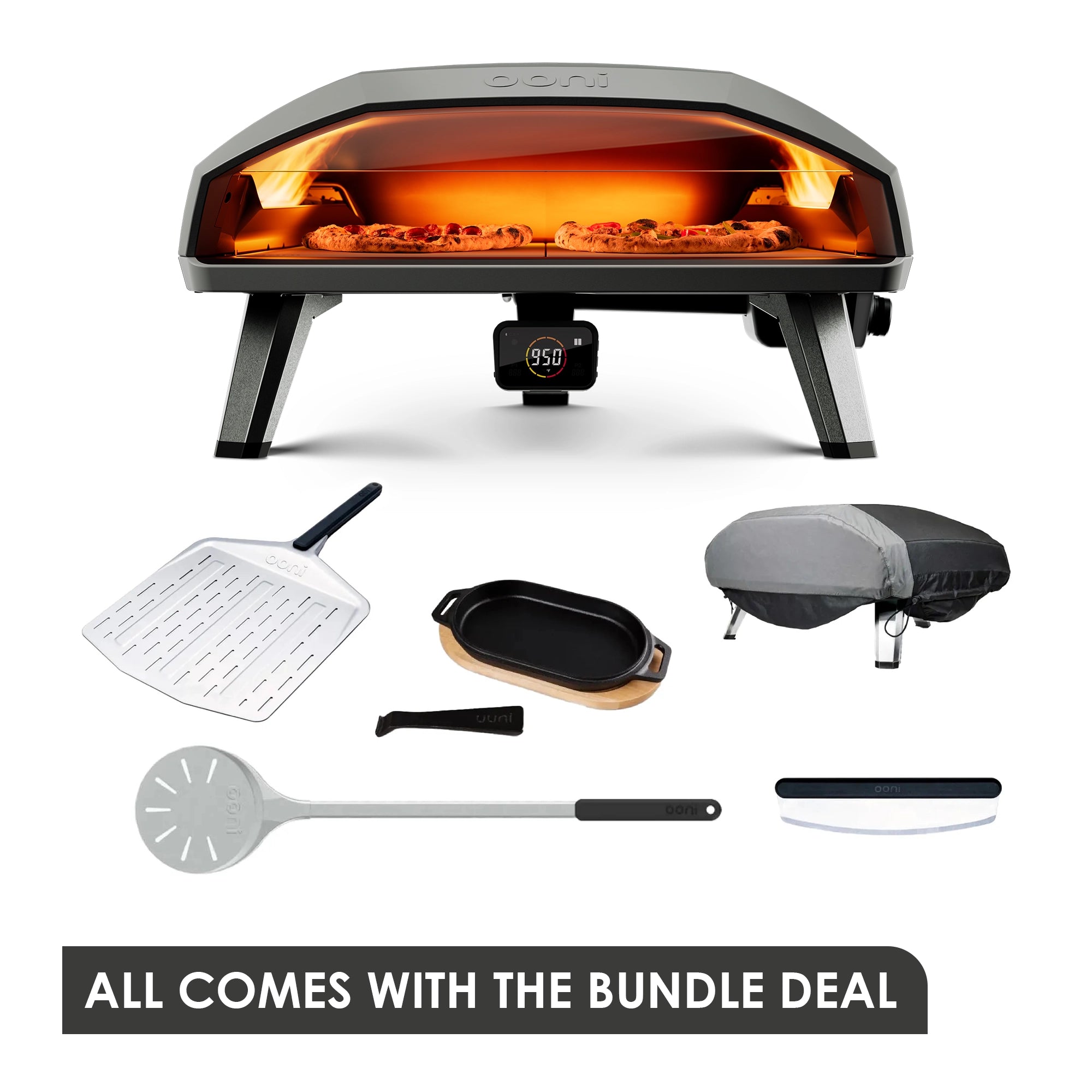 Ooni Koda 2 Max Gas Pizza Oven Starter Bundle
