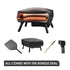 WITT Etna Rotante Black 16 Inch Gas Pizza Oven Essentials Bundle