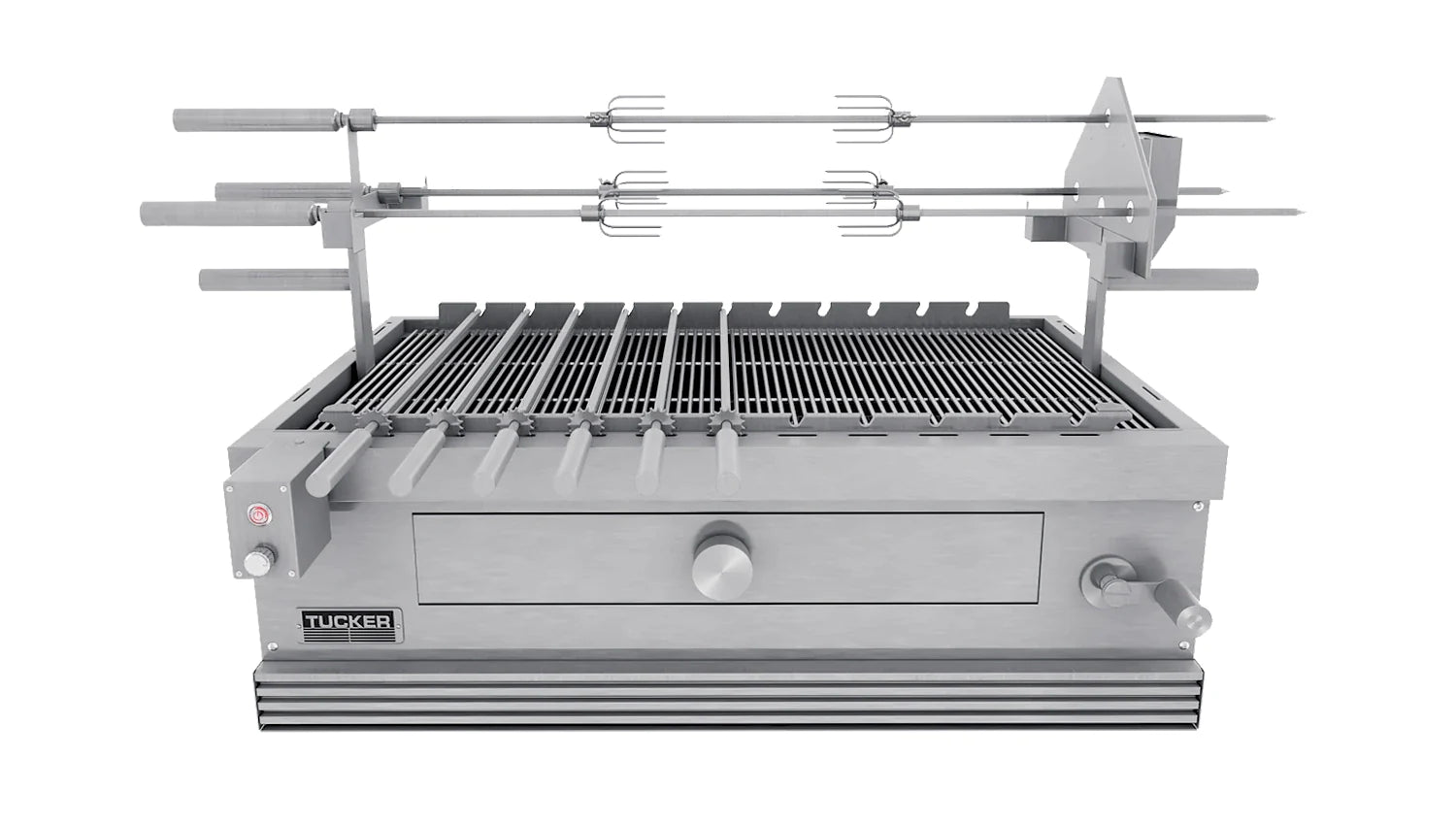 Tucker Charcoal Deluxe Pro Built-In BBQ with Hinged Lid