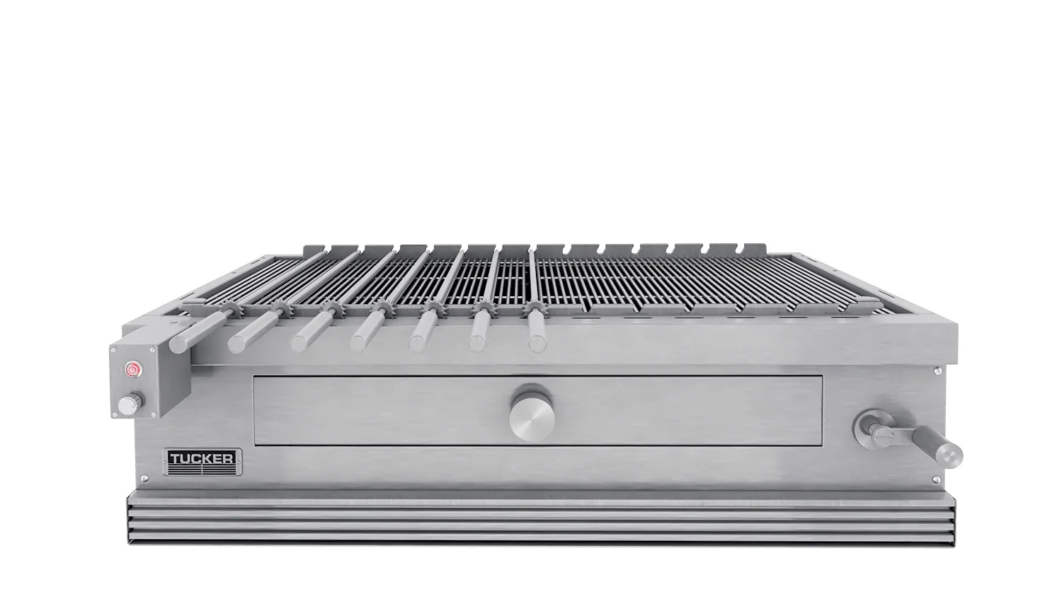 Tucker Charcoal Deluxe Pro XL Built-In BBQ With Hinged Flat Lid