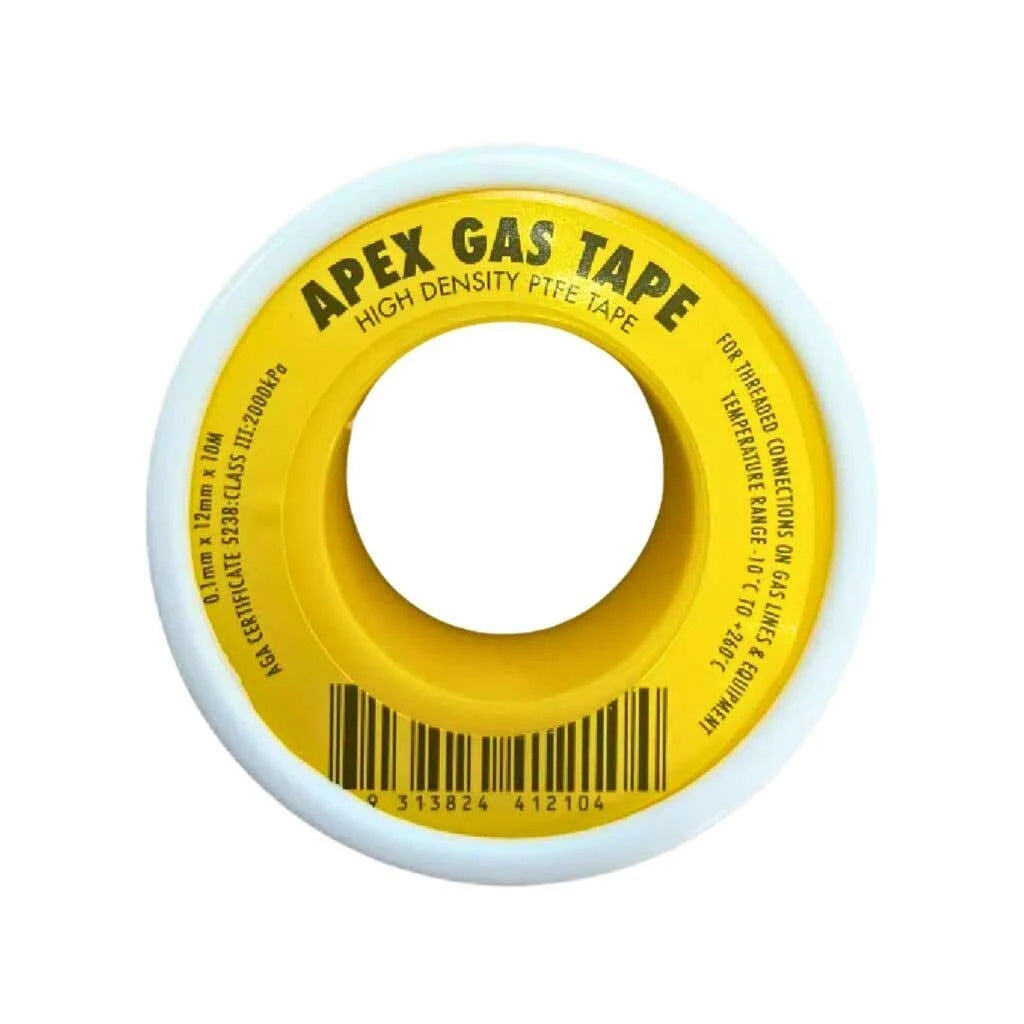 Yellow Gas Tape - 10 Meter Roll