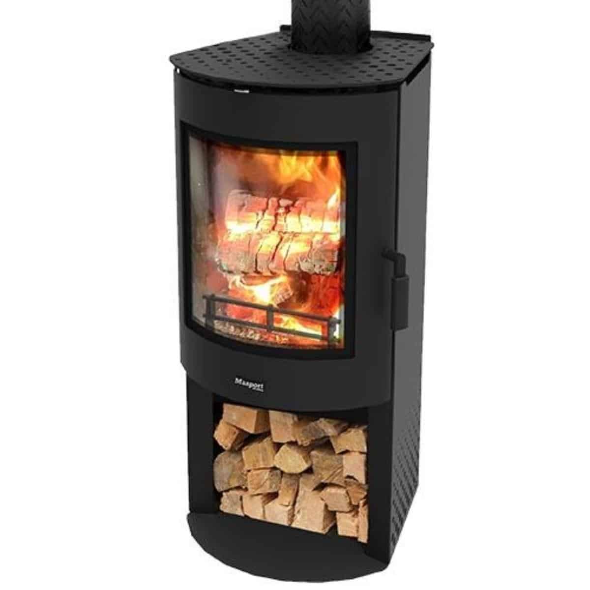 Masport Adena Wood Stacker Freestanding Wood Fire, Heater, Glen Dimplex