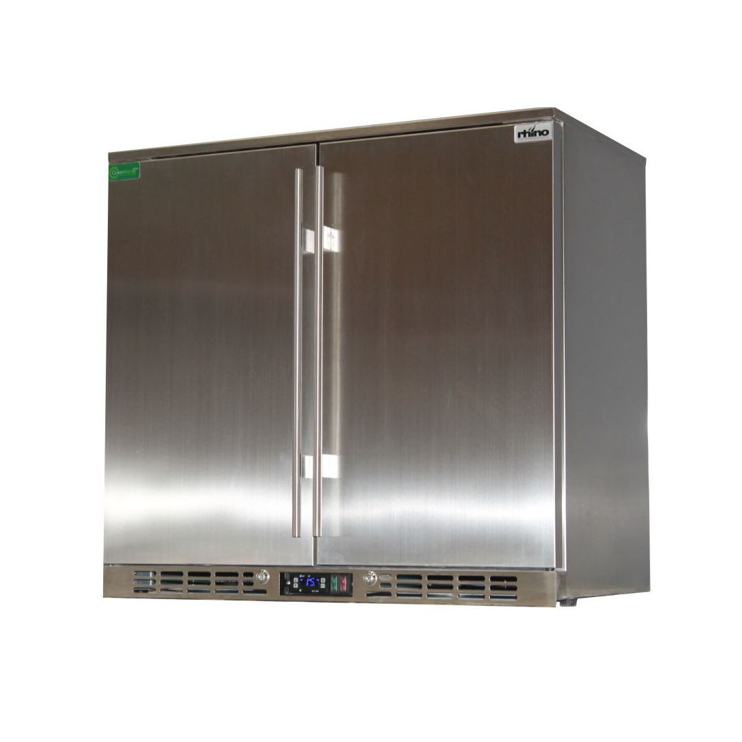 Rhino Stainless Steel 2 Door All Stainless Steel Bar Fridge, , Rhino