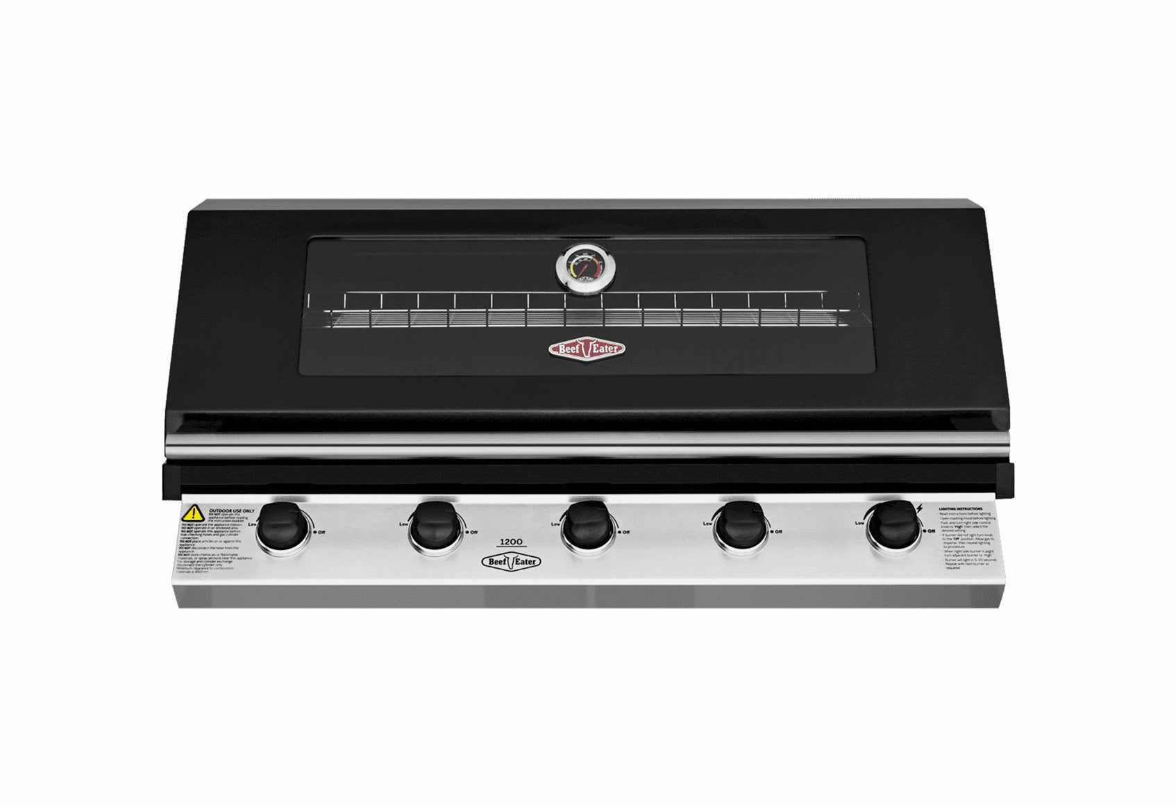 Beefeater 1200 Series Black 5 Burner Built-in BBQ