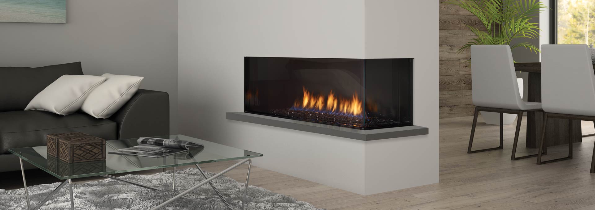 Regency 40 Inch City Series: Chicago Corner 40RE Gas Fire Place