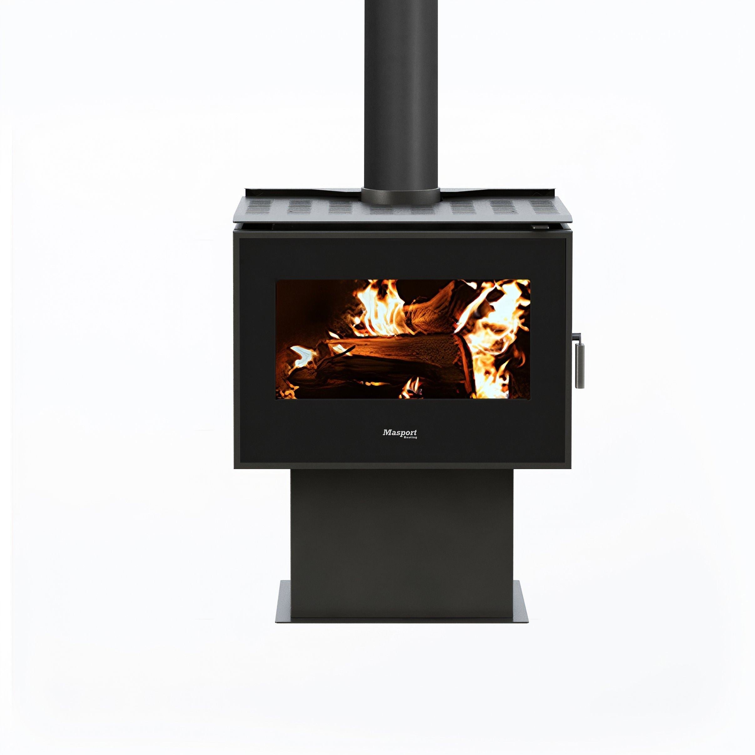 Masport Clunes C5000 Freestanding Wood Fireplace, Heater, Glen Dimplex
