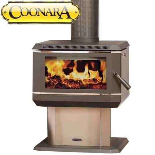 Coonara Medium CMF2 Stainless Steel Freestanding Woodheater, Heater, Coonara