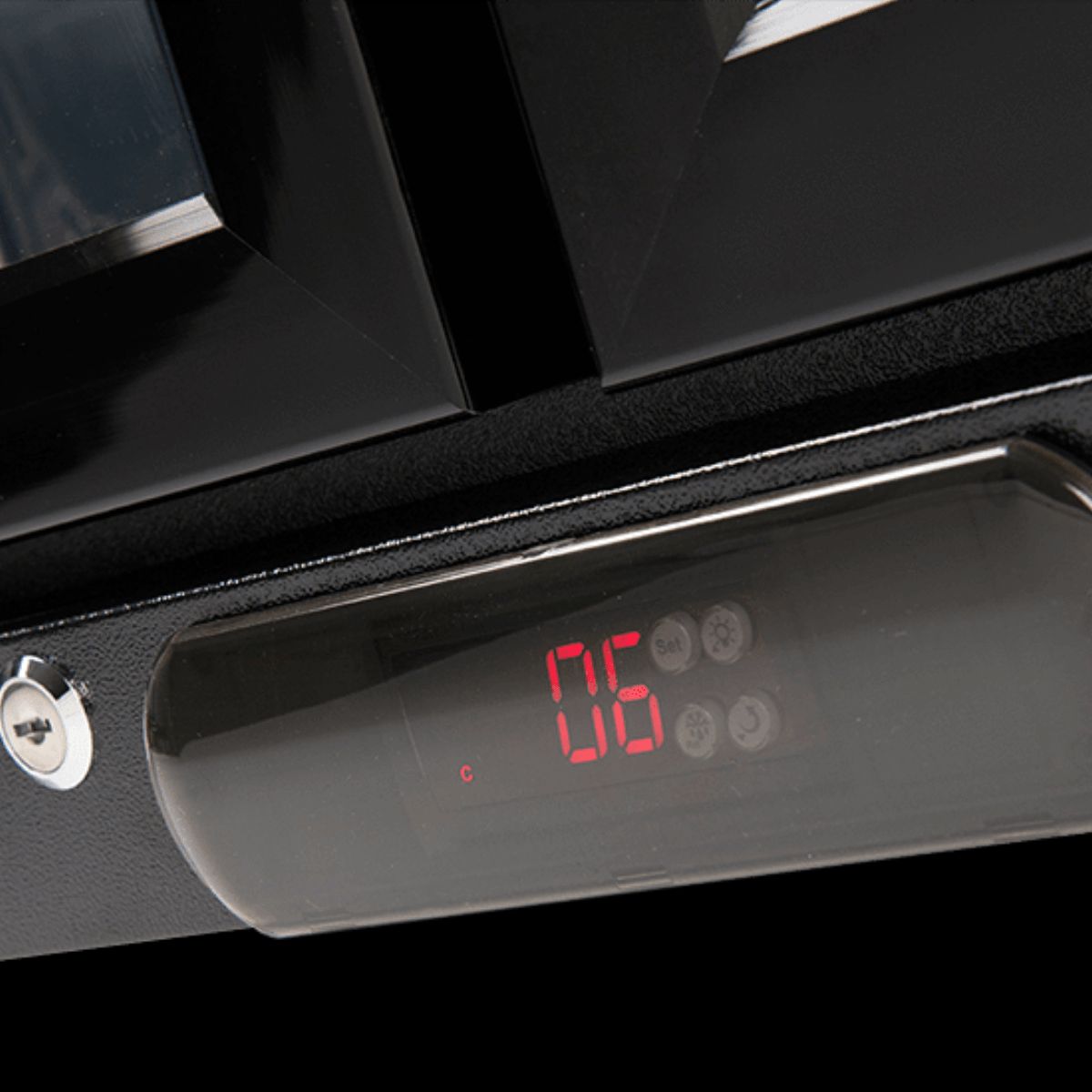 Euro Black Double Doors Beverage Cooler, Fridges & Coolers, Euroappliance
