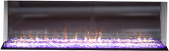 Ambe 49" Multi Electric Fireplace, Heater, Ambe