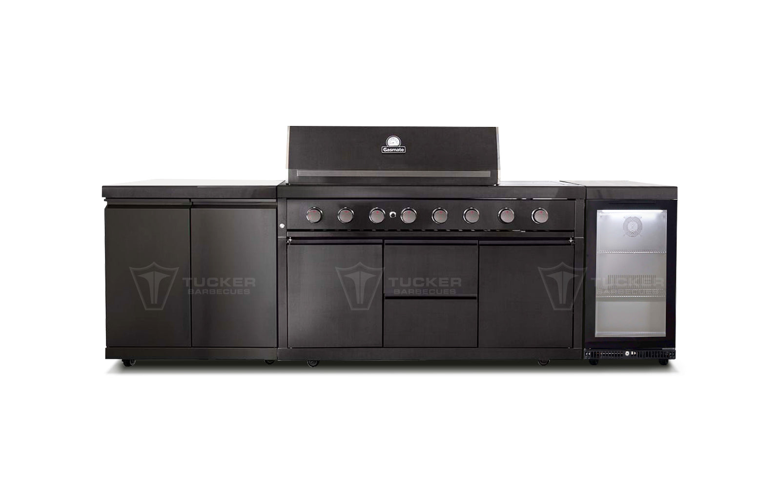 Gasmate Nova MK2 Graphite Outdoor Kitchen with Storage, Burner BBQ a