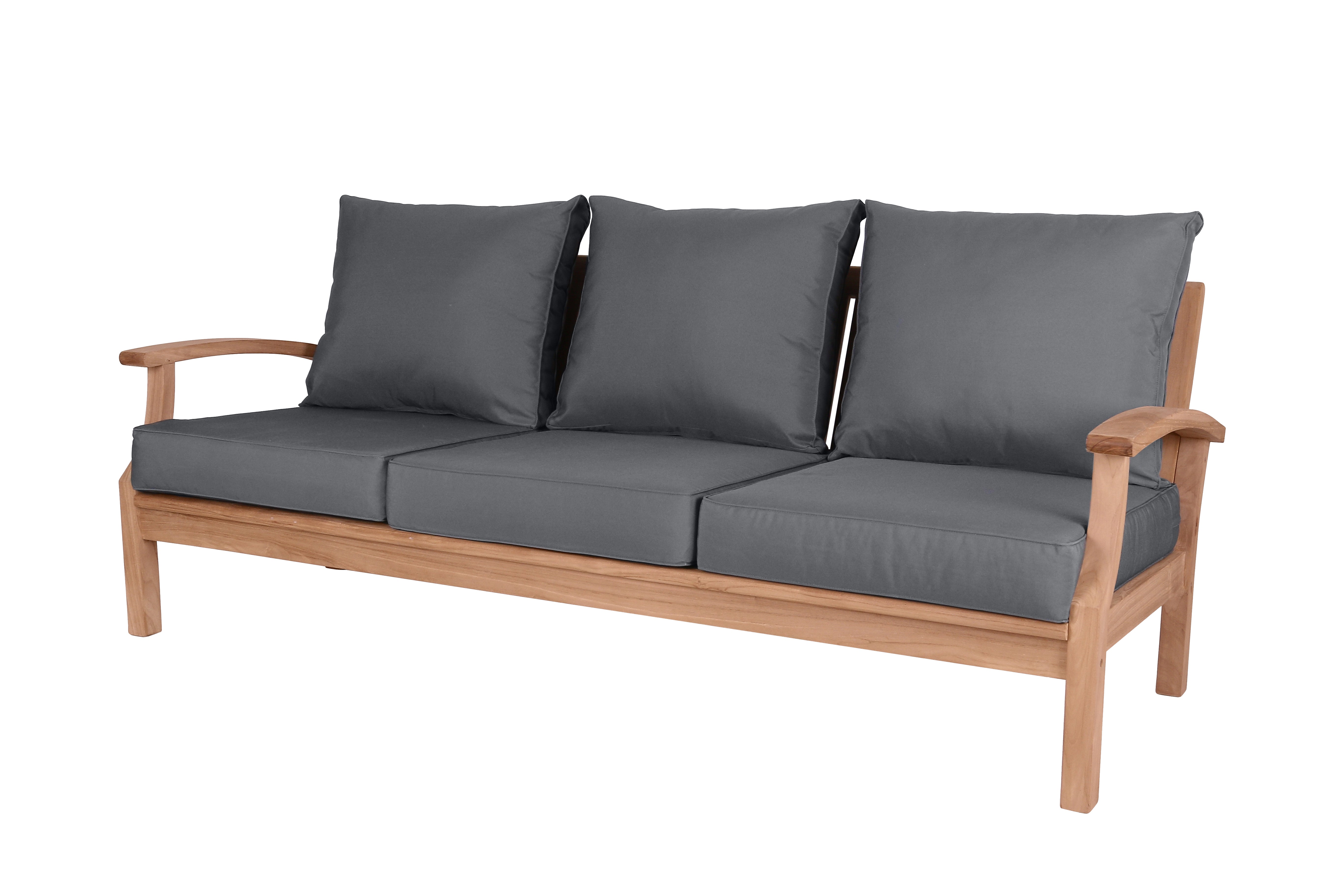 East India Lombok Three Seater Sofa with Cushions