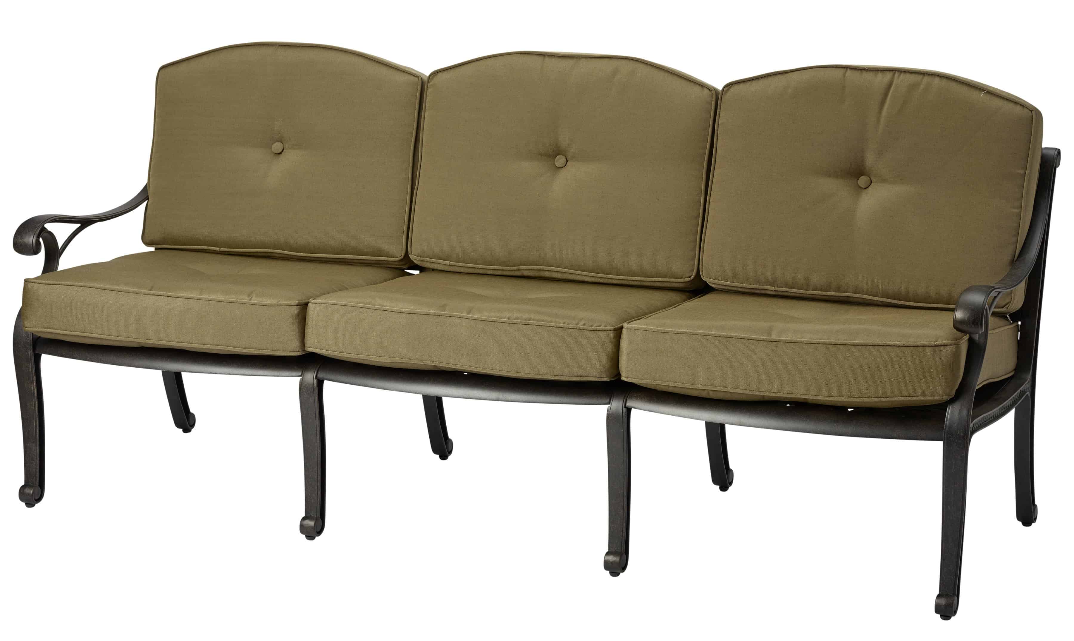 Melton Craft Nassau Three Seat Lounge with Cushion - Tucker Barbecues