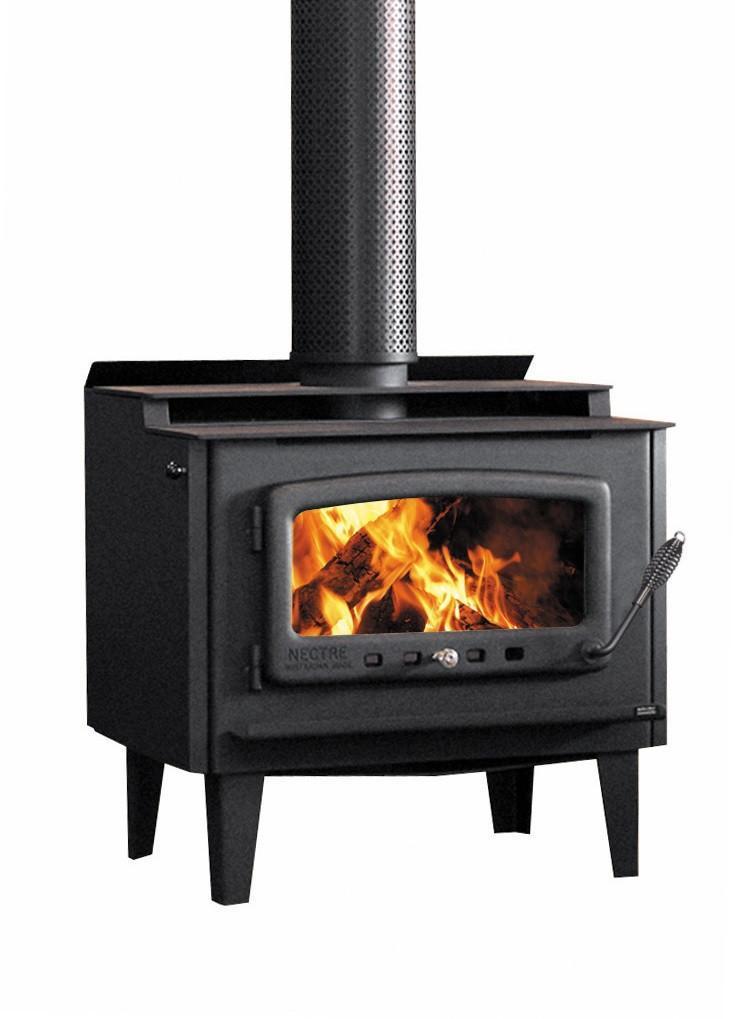 Nectre Mega Wood Fire, Heater, Pecan Engineering