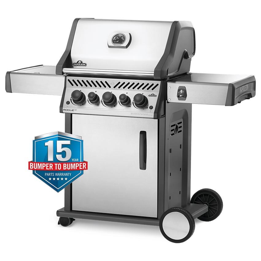 Napoleon Rogue RSE 425 3 Burner SS BBQ with Side Burner