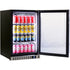 Schmick 105 Litre Single Heated Glass Door Stainless Steel Under Bench Bar Fridge - SK116-HD