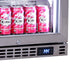 Schmick 105L Stainless Steel Single Door Under Bench Heated Glass Door Bar Fridge