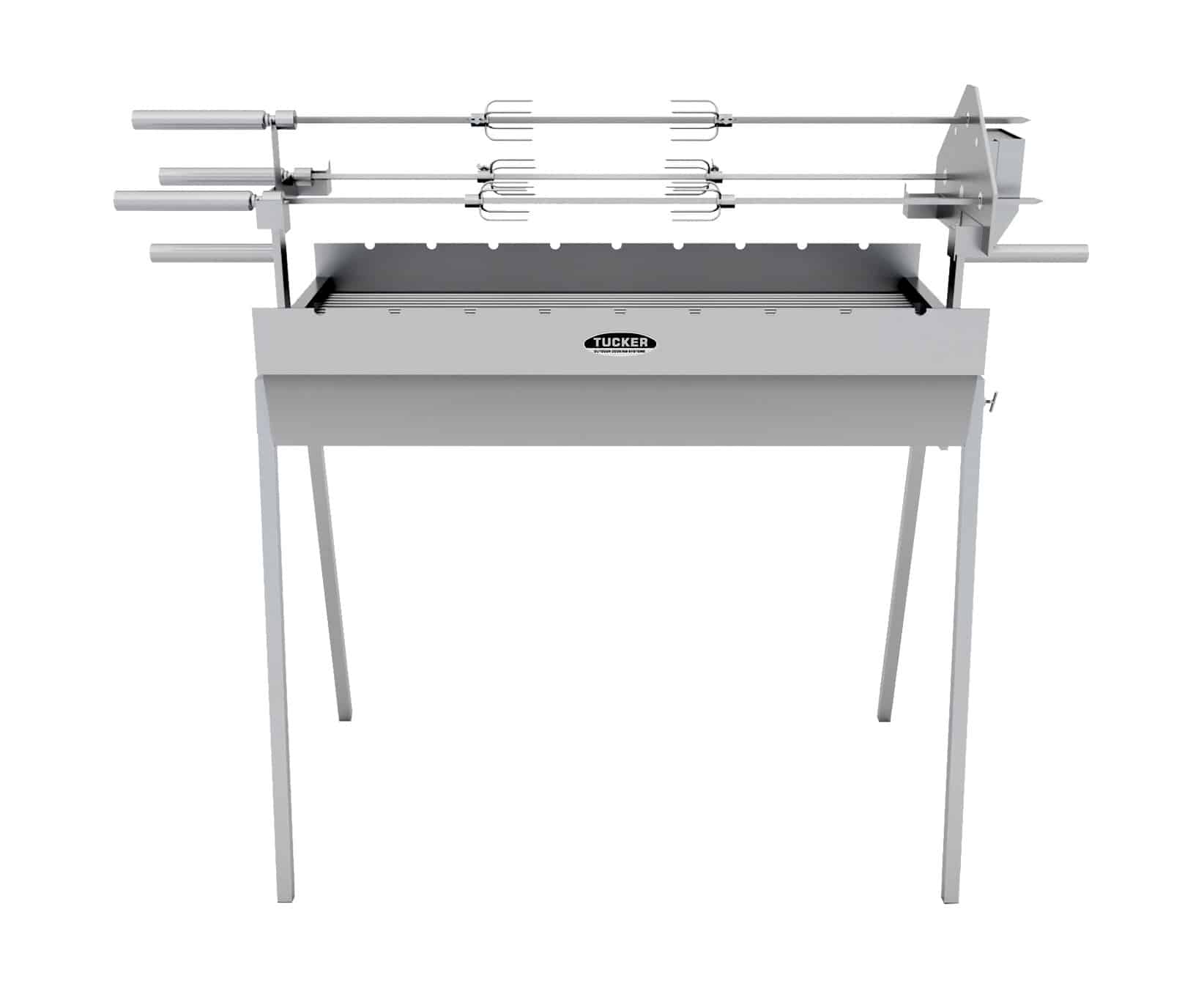 Tucker 3 Rod 900mm Charcoal Spit - Tucker Barbecues