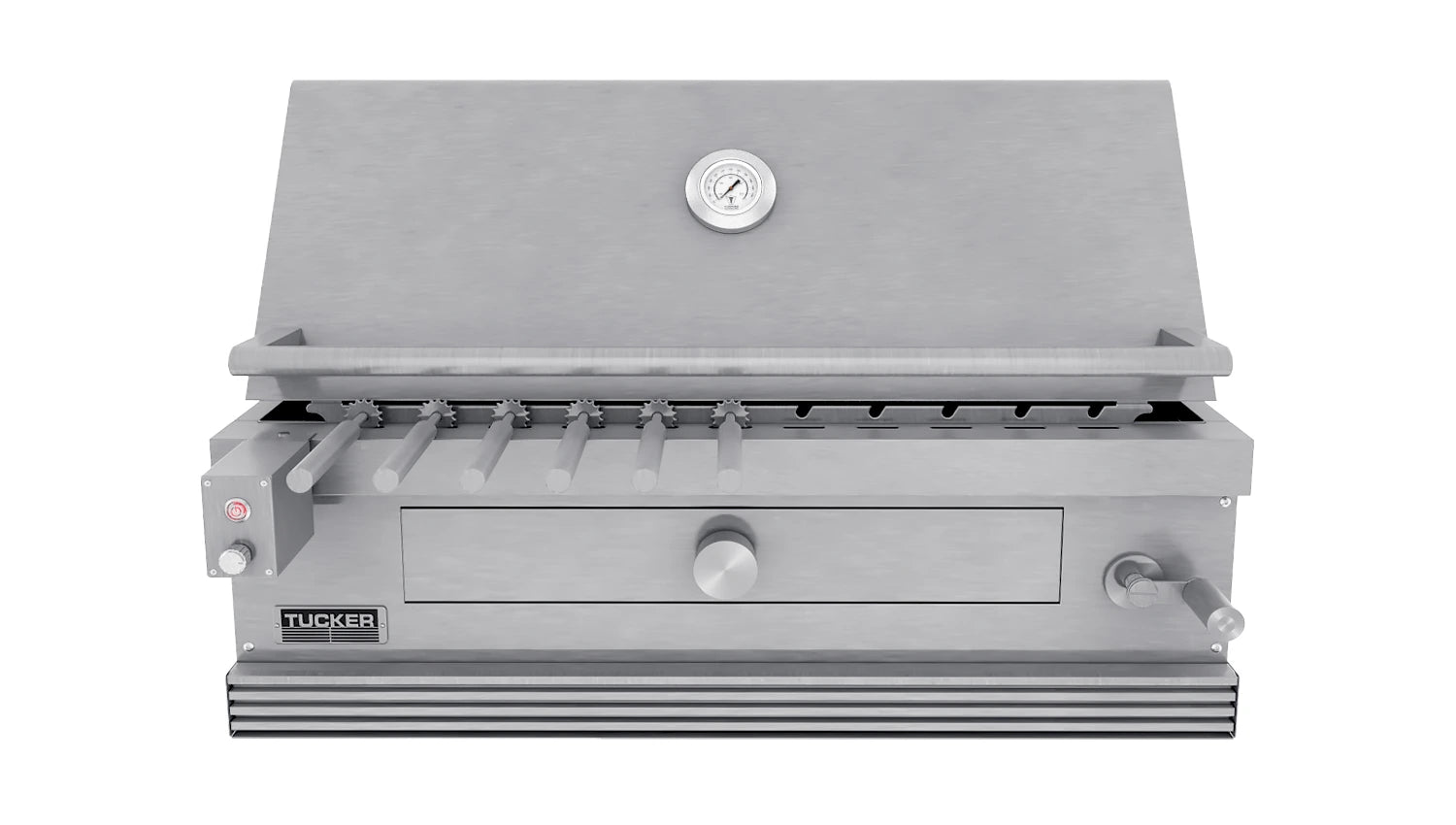 Tucker Charcoal Deluxe Pro Built-In BBQ with Roasting Hood