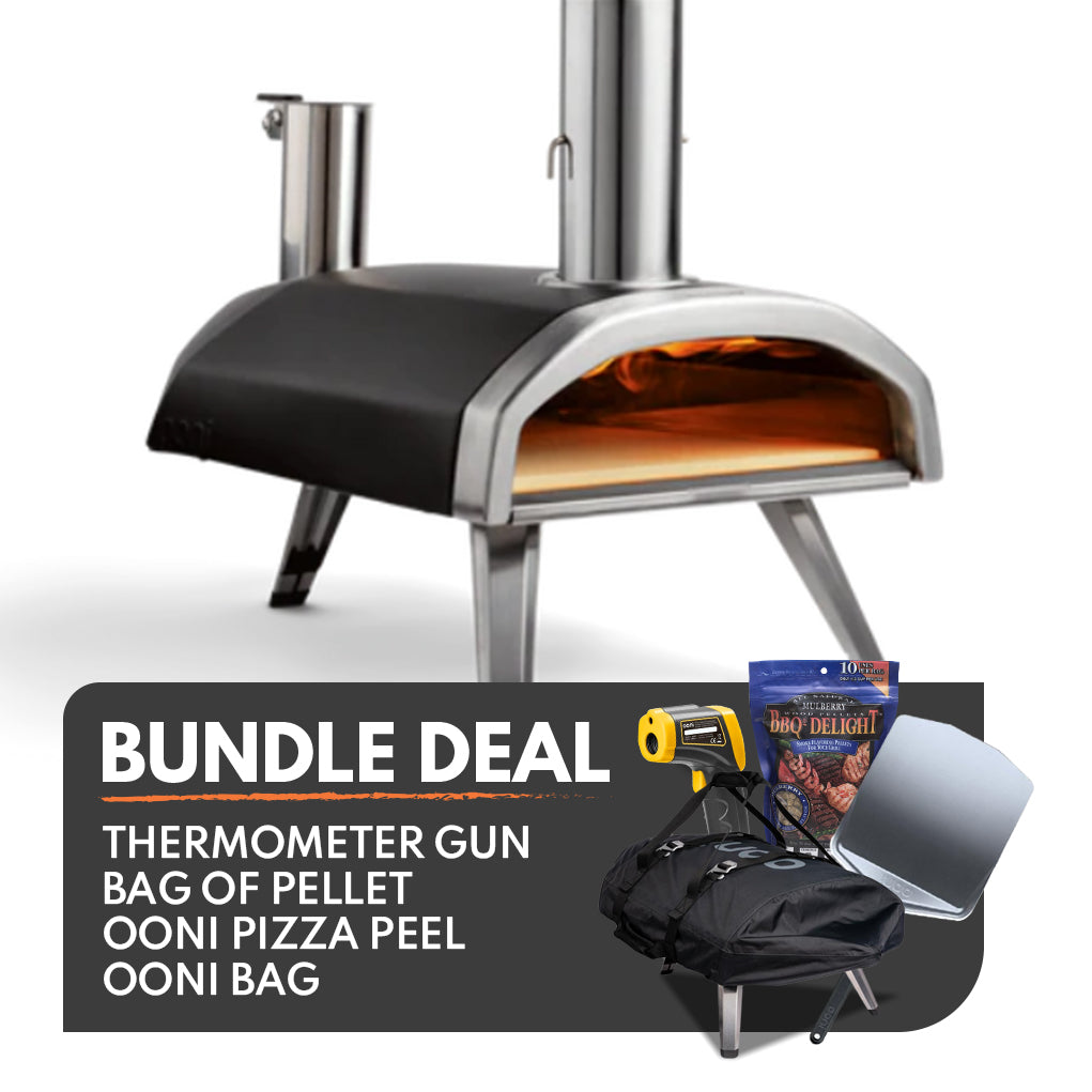 Ooni Fyra Portable Wood Pellet Fired Outdoor Pizza Oven - Bundle Deal