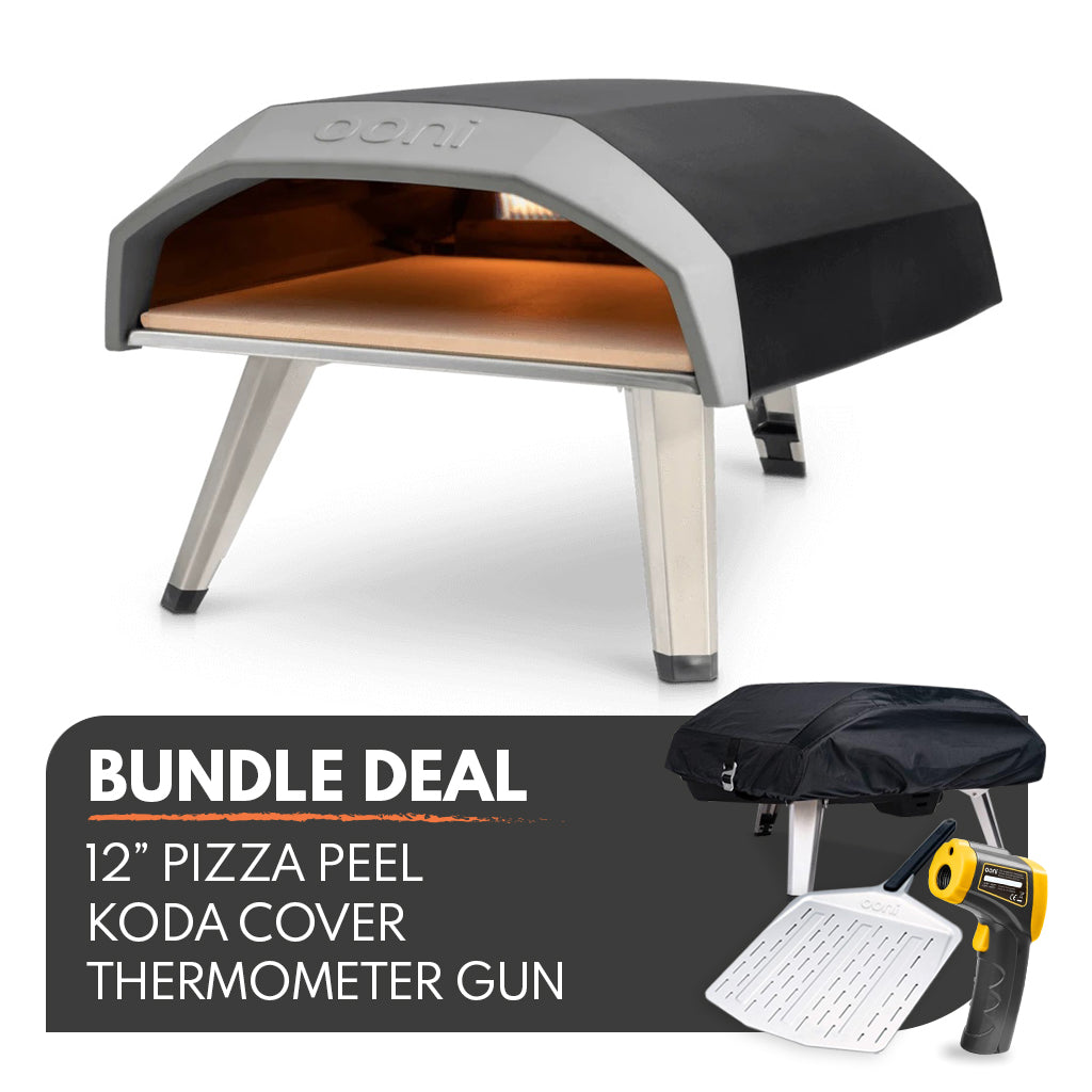 Ooni Koda 12 Inch Portable Gas Fired Outdoor Pizza Oven Bundle Deal