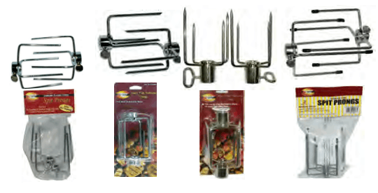 Outdoor Magic Spit Prongs, BBQ Accessory, S&D Berg
