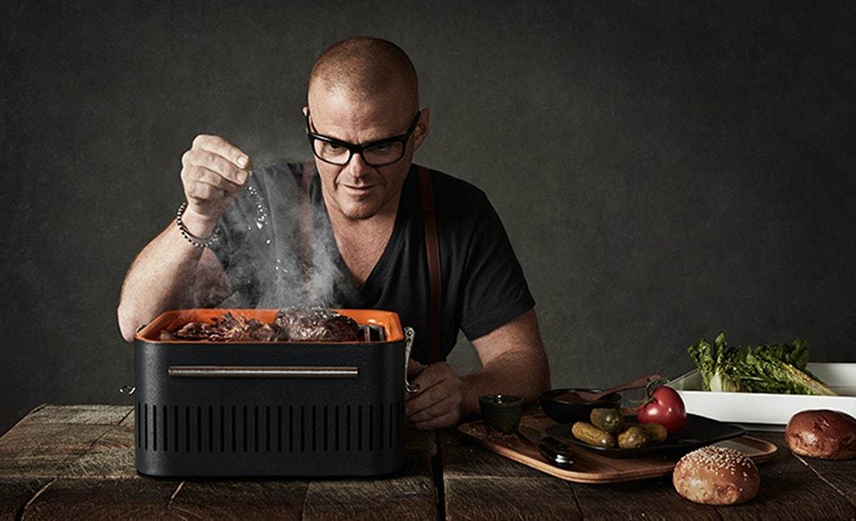 Everdure by Heston Blumenthal Cube Charcoal BBQ Stone + 1kg Beech Charcoal, Everdure BBQs, Everdure
