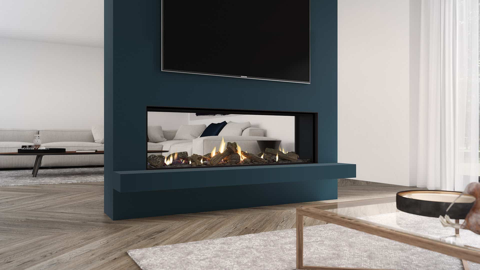 Escea DS1900 Double Sided Gas Fireplace, Heater, Escea