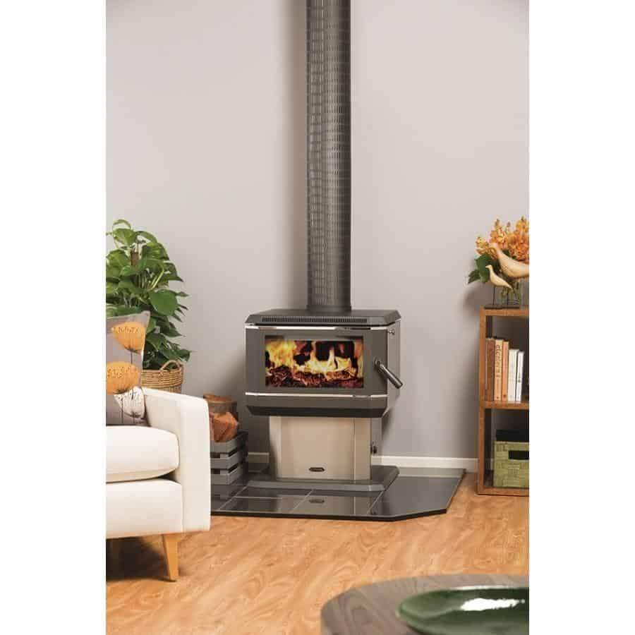 Coonara Midi Stainless Steel Freestanding Woodheater, Heater, Coonara