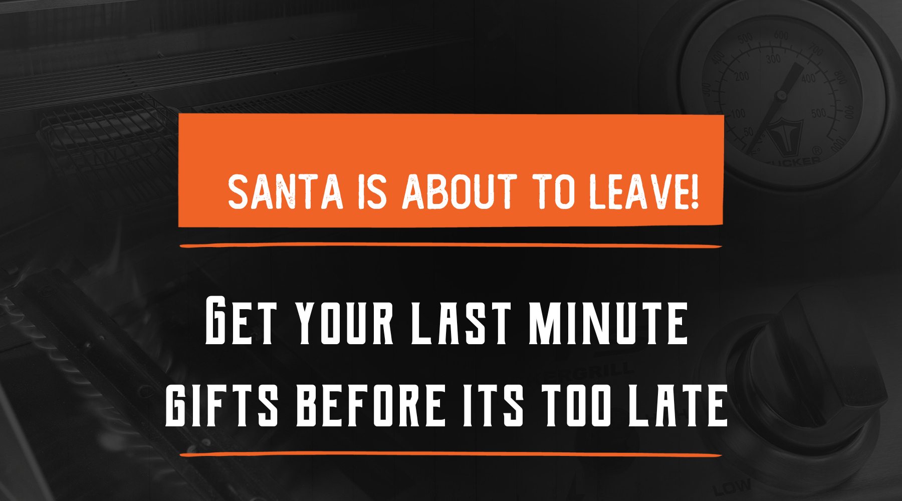 Get in Fast Before Santa is Done for another year at Tucker BBQs