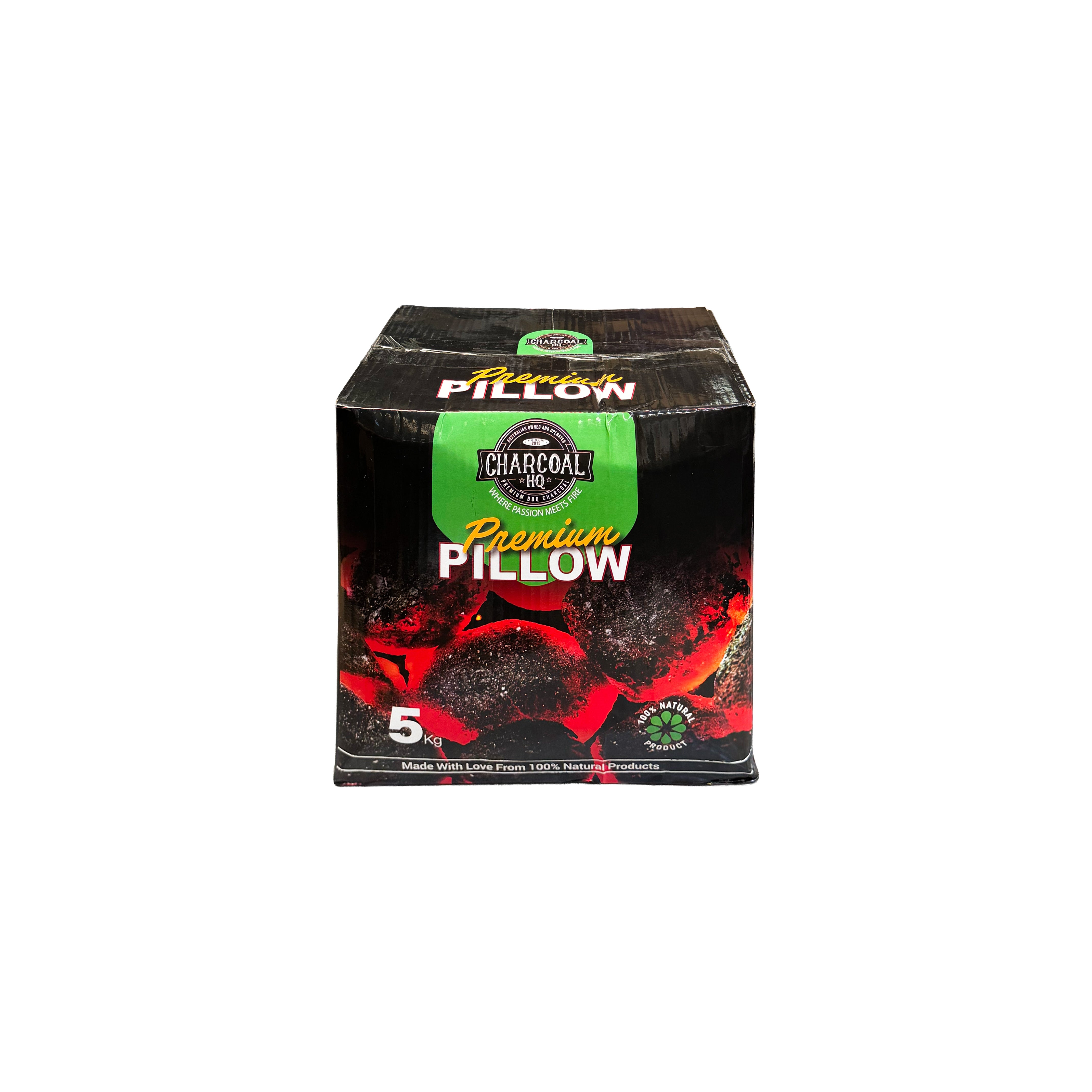 Charcoal HQ - Premium Charcoal Pillows 5kg Box - Tucker Barbecues