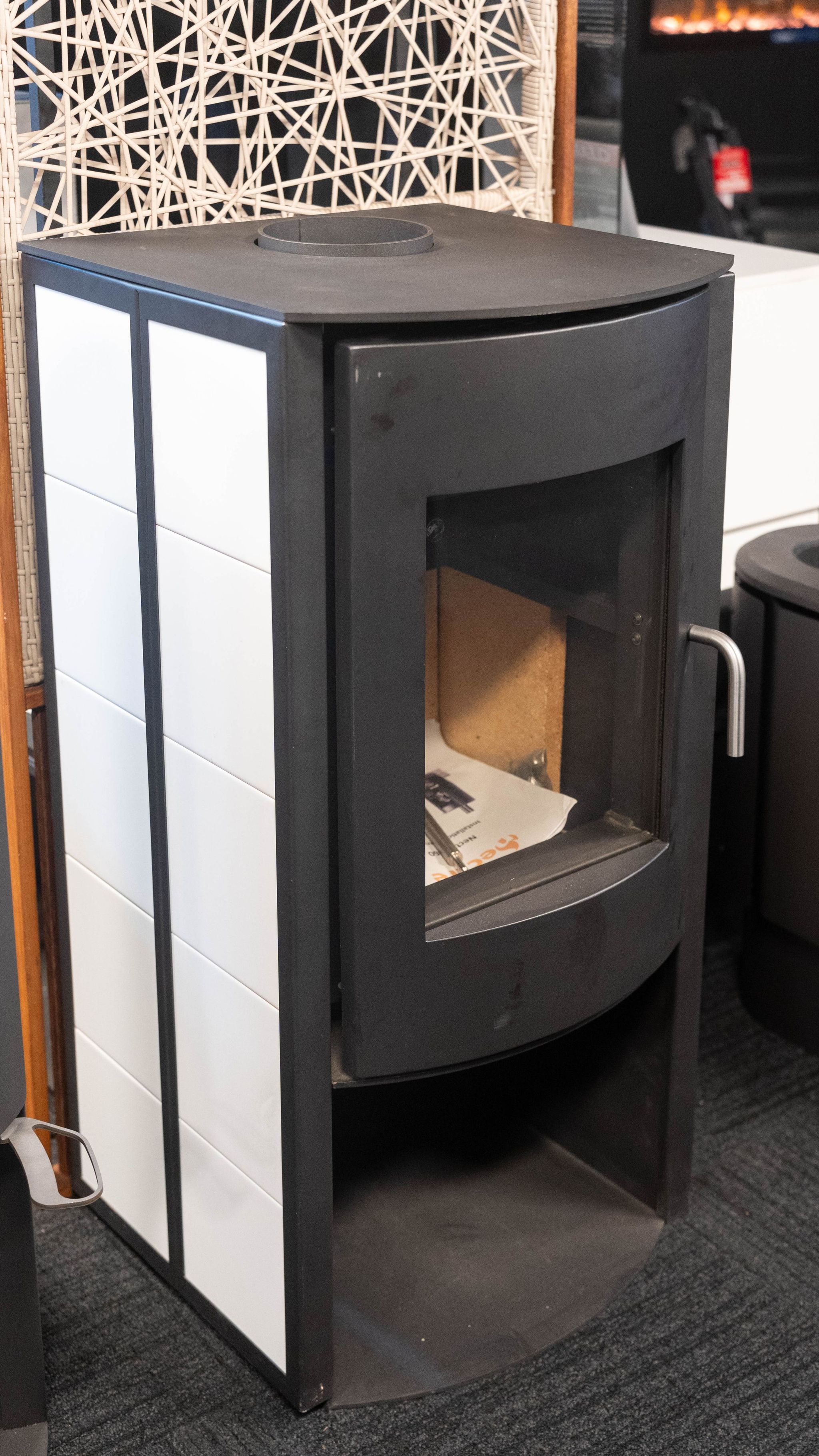 Clearance Sale - Nectre N60 Wood Fire with Tiled Sides