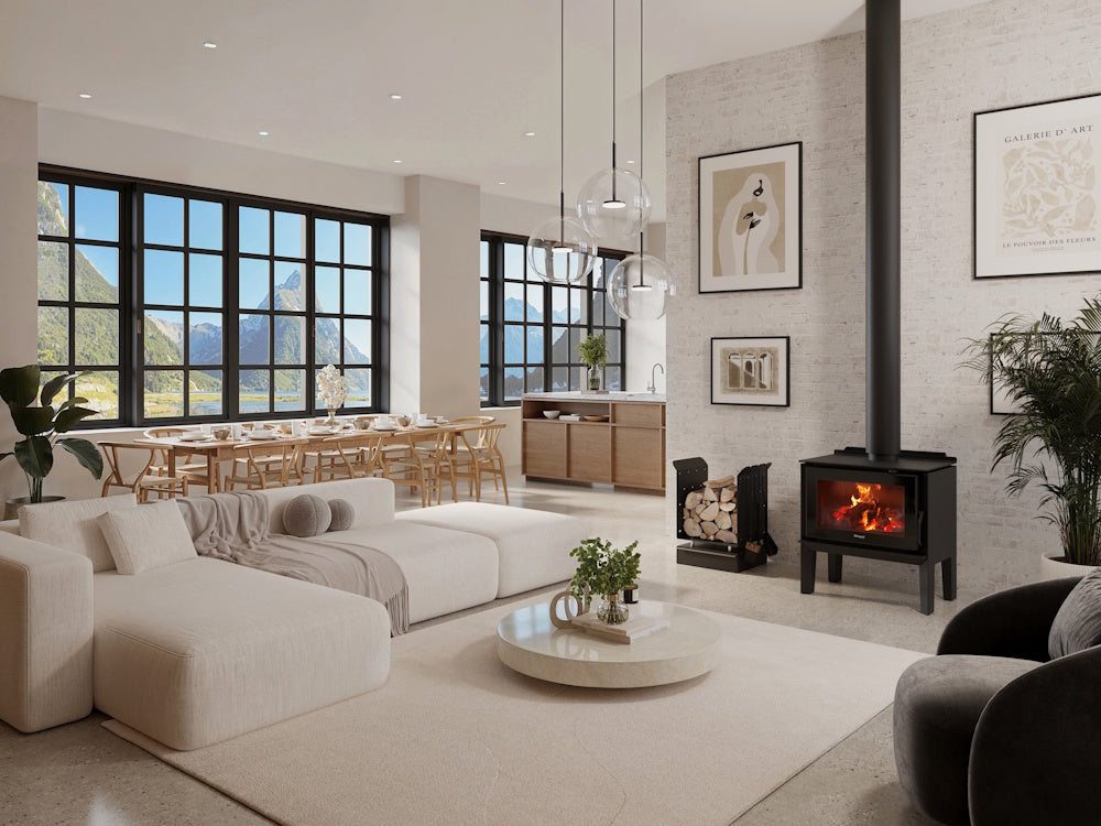 Masport Auburn 6 Freestanding Wood Fireplace with Legs