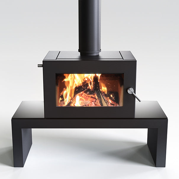 Blaze 605 Wood Heater with Coffee Table Base - Tucker Barbecues