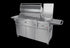 Tucker Charcoal Deluxe Pro XL BBQ on Cabinet Plus Wok Burner with Roasting Hood