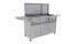 Tucker Charcoal Deluxe Pro BBQ Plus Wok Burner on Cabinet with Hinged Flat Lid