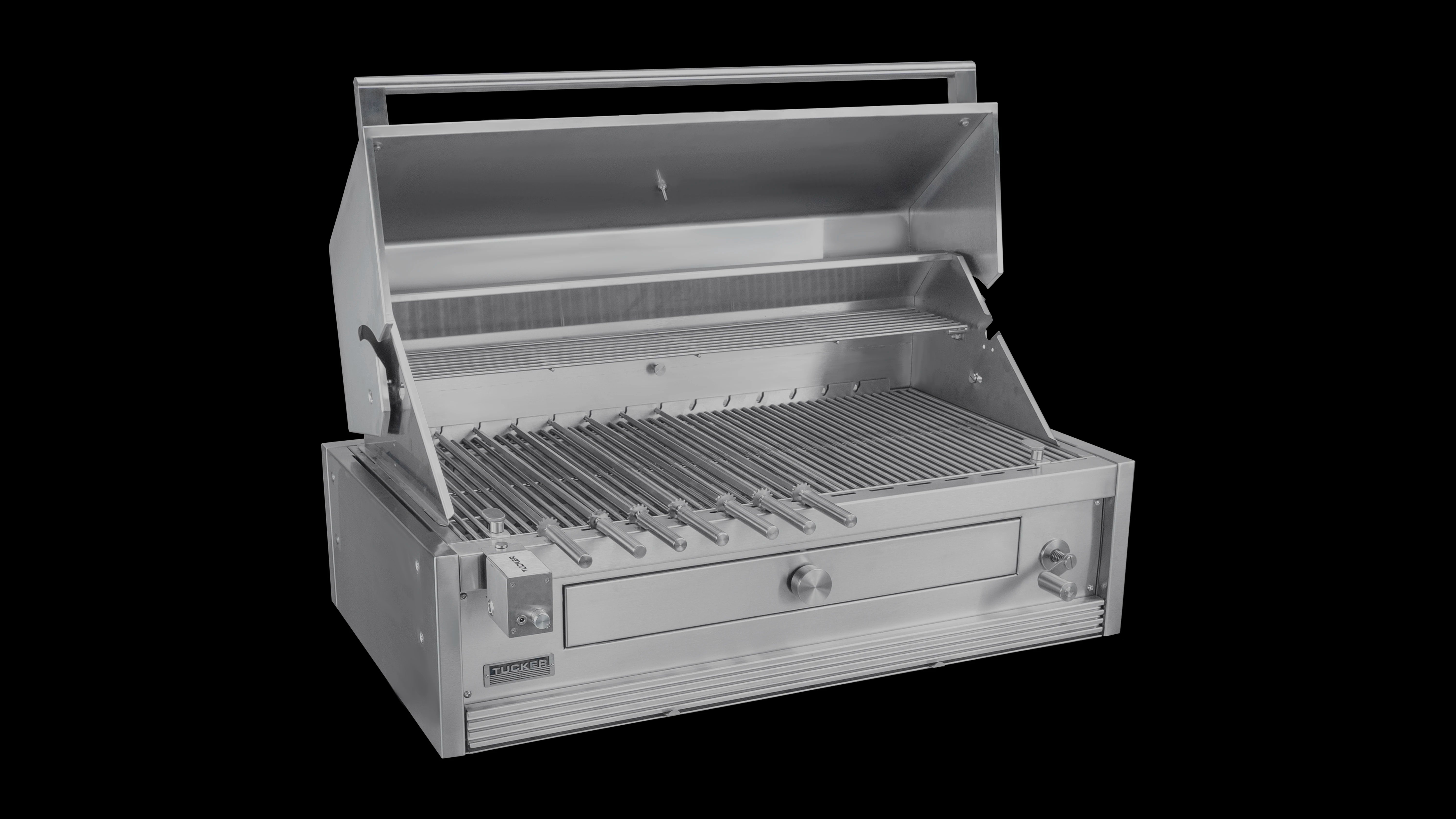 Tucker Charcoal Deluxe Pro XL Built-In BBQ with Roasting Hood