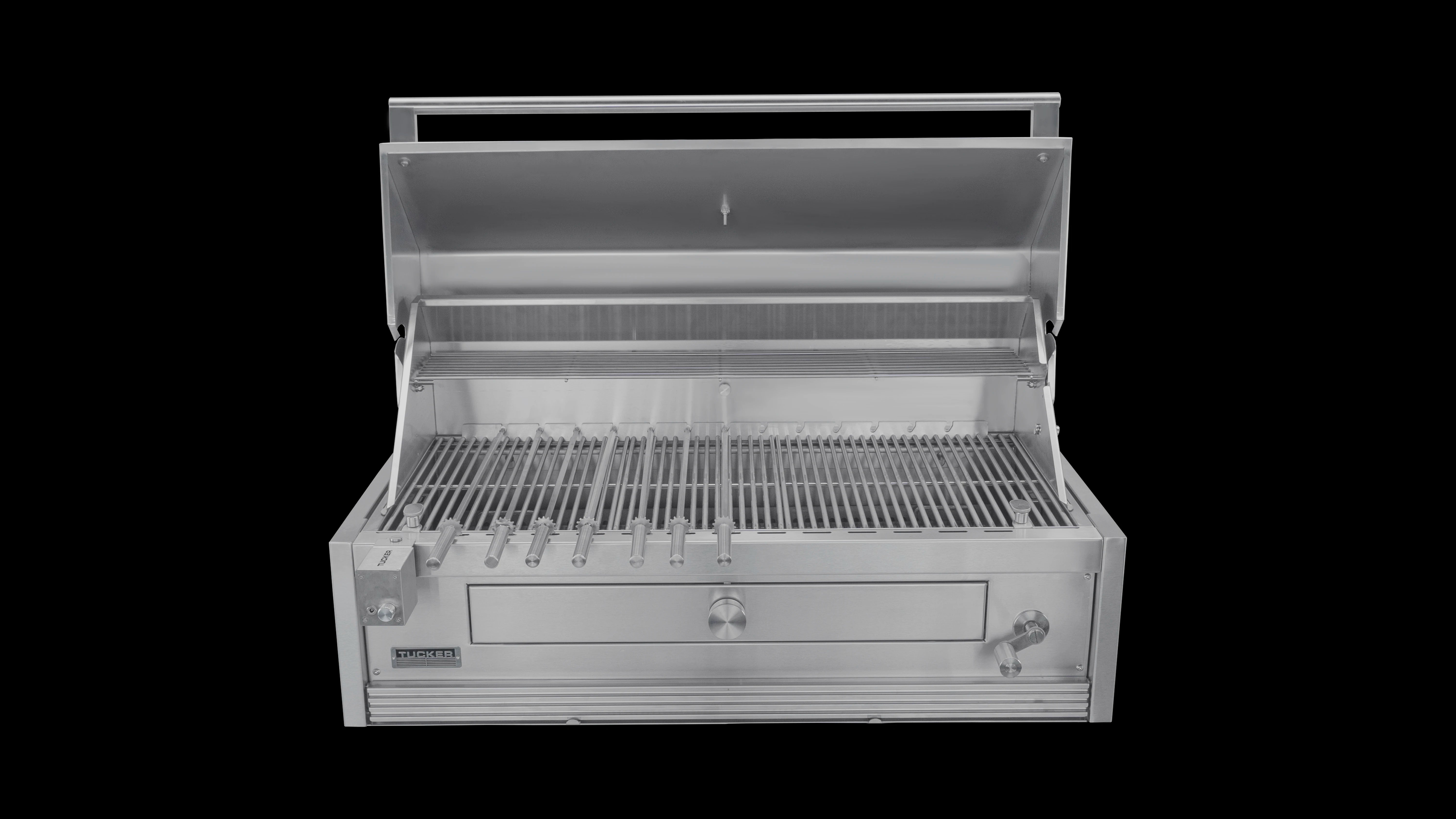 Tucker Charcoal Deluxe Pro XL Built-In BBQ with Roasting Hood