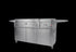 Tucker Charcoal Deluxe Pro XL BBQ on Cabinet Plus Wok Burner with Hinged Lid