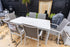 Clearance - Shelta River 1.5m Table Dining Setting with 6 Castella Sling Chairs