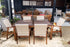 Clearance Sale - East India Montego 1.8m Table Dining Setting with 6 White Kibu Flinders Wicker Chairs