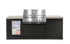 Crossray Xplor Compact Grey Outdoor Kitchen with Black 4 Burner BBQ - Tucker Barbecues